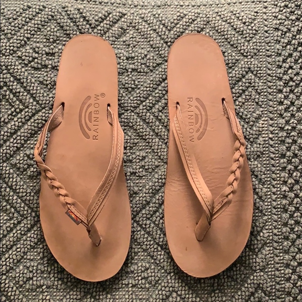 Rainbow Sandals Braided Large 7.5 8 8.5